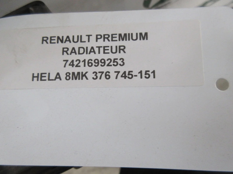 Hladilnik motorja za Tovornjak Renault PREMIUM 7421699253 RADIATEUR HELA 8MK 376 745- 151: slika 7