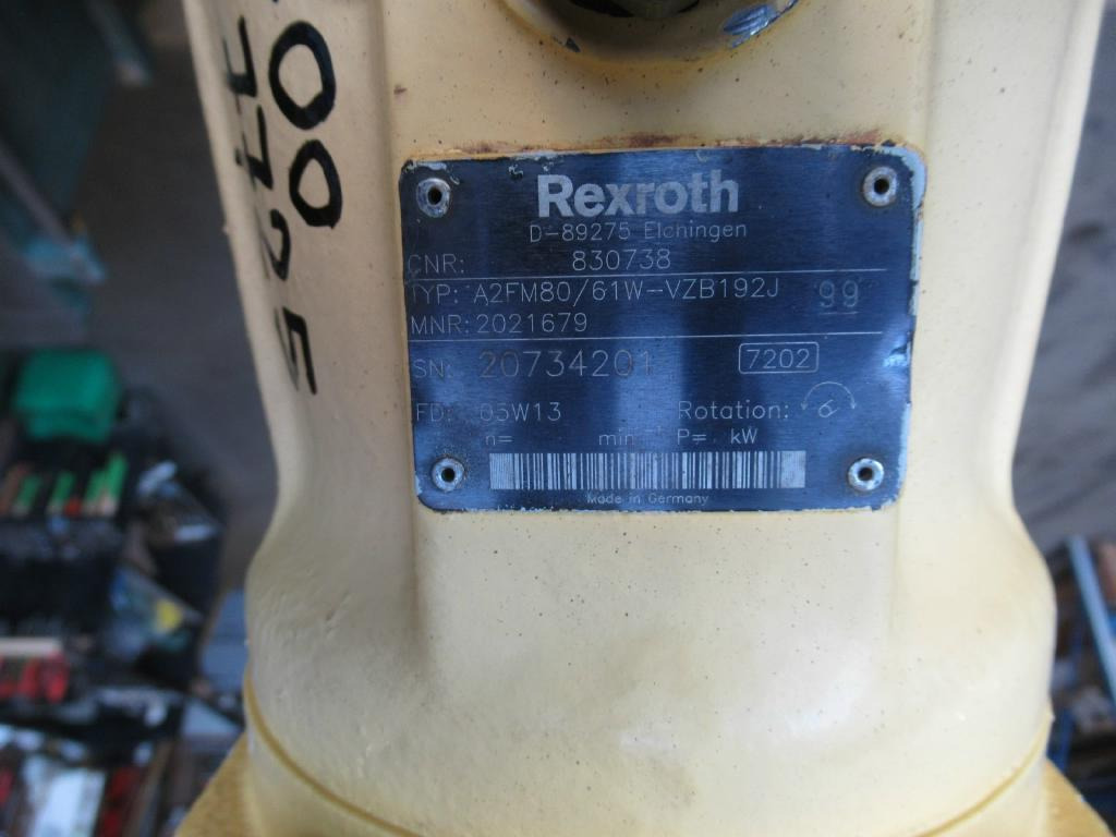 Nihajni motor za Gradbeni stroj Rexroth A2FM80/61W-VZB192J -: slika 6