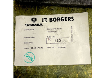 Kabina in notranjost Scania SCANIA, BORGERS R-Series (01.16-): slika 4