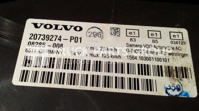 Armaturna plošča za Tovornjak VOLVO FH12, combination kit, instrument panel, dashboard 20739274: slika 7