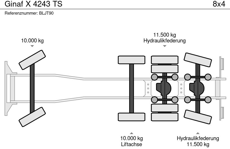 Tovornjak - kabelski sistem Ginaf X 4243 TS: slika 6