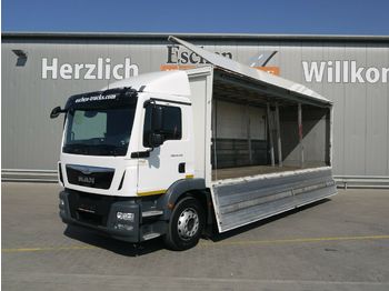 Tovornjak za prevoz pijač MAN TGM 18.290 4x2 LL, Böse Schwenkwandkoffer, EUR6: slika 1