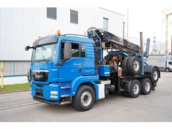 Tovornjak za prevoz lesa, Tovornjak z dvigalom MAN TGS 26.480 6x4 BB Langholz+DOLL M114 LogliftF251: slika 1
