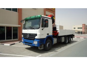 Tovornjak s kesonom, Tovornjak z dvigalom MERCEDES-BENZ Actros 2641 6×2 PALFINGER 32080 Crane 2009: slika 1