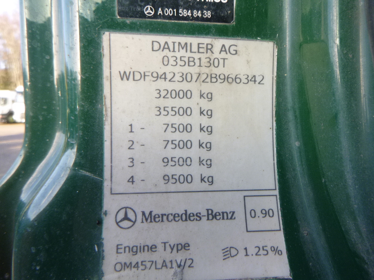 Mercedes Axor 3236 8x4 RHD tipper + Hiab 1283 DK-2 Duo lizing Mercedes Axor 3236 8x4 RHD tipper + Hiab 1283 DK-2 Duo: slika 39