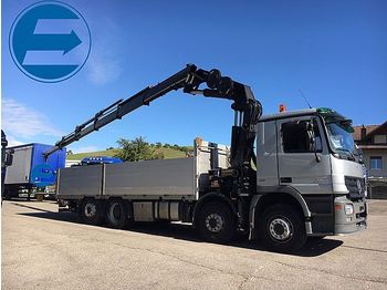 Tovornjak s kesonom Mercedes-Benz ACTROS 3244 Brücke mit KRAN und LBW: slika 1