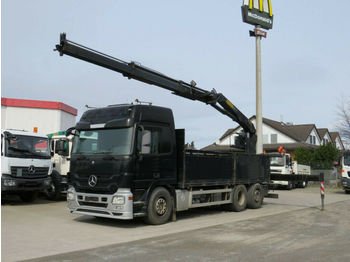 Tovornjak s kesonom, Tovornjak z dvigalom Mercedes-Benz Actros 2546 L 6x2  Pritsche Heckkran Lift/Lenk: slika 1