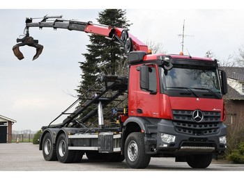 Tovornjak - kabelski sistem, Tovornjak z dvigalom Mercedes-Benz Arocs 2643 !!EURO6!!6x4!!KRAAN/KRAN/KABEL/ABROLLKIPPER!!2017!!117dkm: slika 1