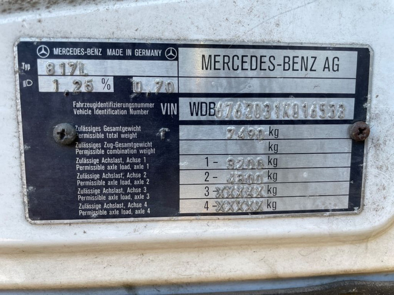 Tovornjak avtotransporter Mercedes-Benz Ecoliner 817 tijhof oprijwagen 1993: slika 17