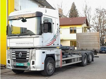 Kontejnerski tovornjak/ Tovornjak z zamenljivim tovoriščem Renault MAGNUM 520 DXI, BDF, 6x2, LBW,EEV: slika 1