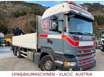 Tovornjak s kesonom, Tovornjak z dvigalom Scania R410 mit Kran Palfinger PK20002EH: slika 2