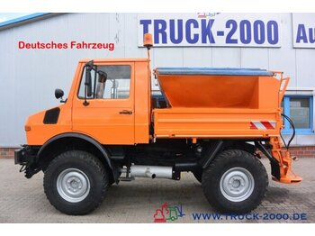 Tovornjak s kesonom Unimog 424 1200 Kommunal Winterdienst+Streuer Zapfwelle: slika 1