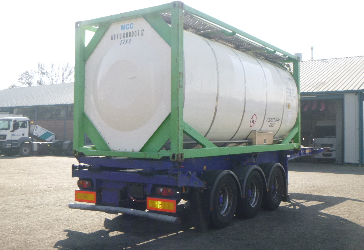 Kontejner cisterna, Polprikolica Danteco Food tank container inox 20 ft / 25 m3 / 1 comp: slika 4
