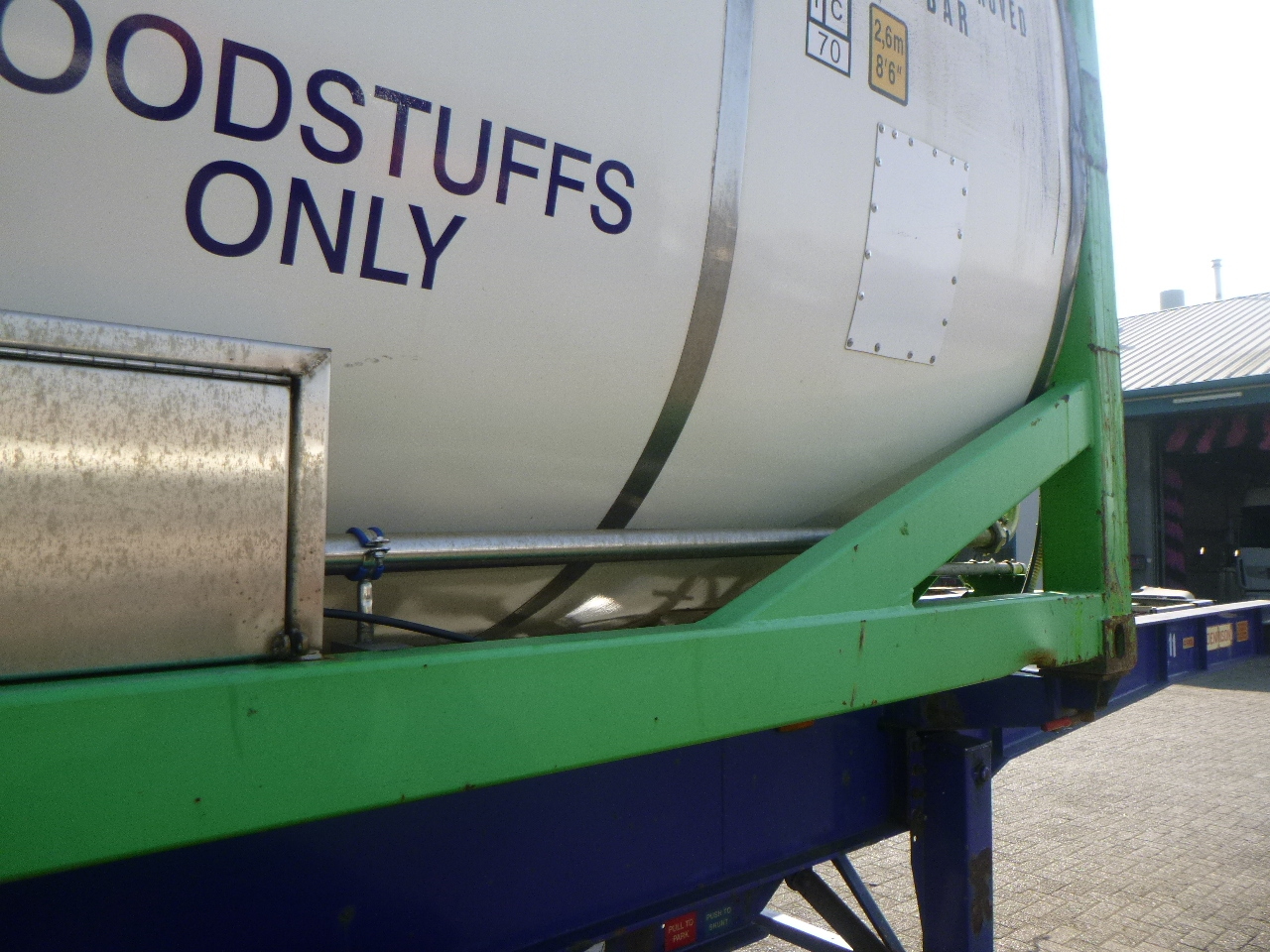 Kontejner cisterna, Polprikolica Danteco Food tank container inox 20 ft / 25 m3 / 1 comp: slika 9