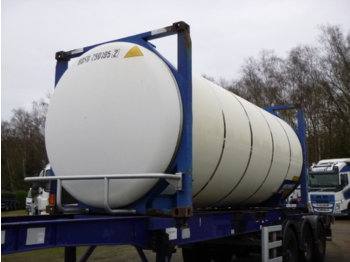 Kontejner cisterna, Polprikolica za transport hrane Van Hool Food (beer) tank container inox 25.2 m3 / 1 comp / 20 ft: slika 1