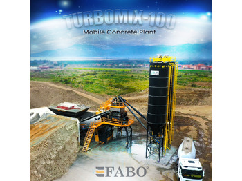 FABO TURBOMIX-100 Mobile Concrete Batching Plant - Betonarna: slika 1