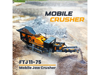 FABO FTJ 11-75 MOBILE JAW CRUSHER 150-300 TPH | AVAILABLE IN STOCK - Mobilni drobilec: slika 1