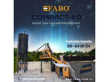 FABO SKIP SYSTEM CONCRETE BATCHING PLANT | 60m3/h Capacity | Ready in Stock - Betonarna: slika 1