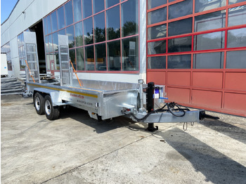 Nov Nizko noseča prikolica za transport težkih strojev Möslein TT 11-E 5,50 - 2  Tandemtieflader5,50 m x 2 m, Feuerverzinkt: slika 3