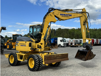 Bager na kolesih Komatsu PW 98 MR 8 Pług + Podpory 10ton Szybkozłącze: slika 2 Bager na kolesih Komatsu PW 98 MR 8 Pług + Podpory 10ton Szybkozłącze: slika 2