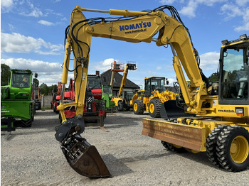Bager na kolesih Komatsu PW 98 MR 8 Pług + Podpory 10ton Szybkozłącze: slika 4 Bager na kolesih Komatsu PW 98 MR 8 Pług + Podpory 10ton Szybkozłącze: slika 4