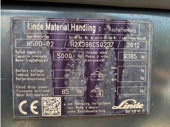 Diesel viličar Linde H50 D-02: slika 5 Diesel viličar Linde H50 D-02: slika 5