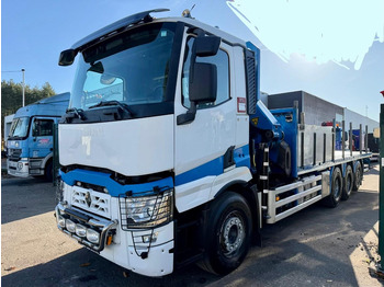 Tovornjak s kesonom, Tovornjak z dvigalom Renault C480 8x4 Pritsche + Kran (20m!) PALFINGER PK33002-EH E (6x) - PLATFORM 8m25 - LIFT/STEERING - GOOD TIRES - BE TRUCK: slika 3