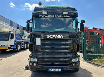 Tovornjak s kesonom, Tovornjak z dvigalom Scania R620 8x2 PRITSCHE + KRAN HIAB 800 EP-5 HIPRO - RETARDER - LIFT/STEERING AXLE - HIGHLINE SLEEPER - LEATHER - ALCOA: slika 3
