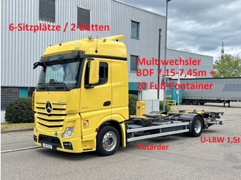Kontejnerski tovornjak/ Tovornjak z zamenljivim tovoriščem Mercedes-Benz Actros 1840 LL BDF-Multi 6-Sitze Umzug u-LBW TOP: slika 1