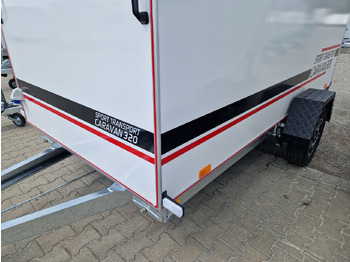Počitniška prikolica Koffer Camp TFS ST 320.01 320x150x180cm Premium Rampe Seitentür Fenster Bett 1300kg 100km/H: slika 3