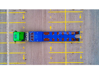 Nov Nizko noseča polprikolica STU 5 Axle Hydraulic Steering Extendable Low Laoder: slika 3