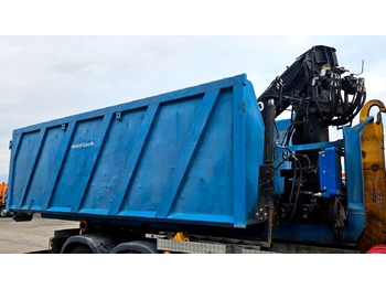 Kotalni prekucni tovornjak, Tovornjak z dvigalom Kranmulde Jonsered 990 Kran Container: slika 5