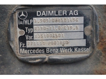 Zadnja os za Tovornjak Mercedes-Benz R390-11/C-19.5 I=3.909 771 111 P 803860: slika 3