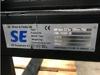 Vilice za Gradbeni stroj Pallgafflar 2,5 ton SMS / Trima SE: slika 5
