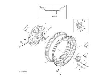 Gume in platišča JOHN DEERE