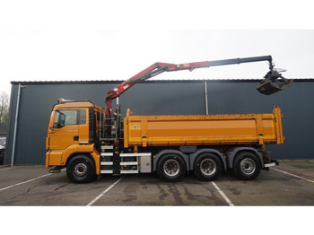 Tovornjak z dvigalom MAN TGS 35-440 8X4 2 SIDE TIPPER WITH HMF Z 1943 CRANE 415.000KM: slika 2 Tovornjak z dvigalom MAN TGS 35-440 8X4 2 SIDE TIPPER WITH HMF Z 1943 CRANE 415.000KM: slika 2