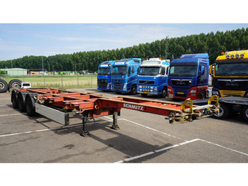 Kontejnerska polprikolica/ Polprikolica z zamenljivim tovoriščem Schmitz Cargobull 3 AXLE CONTAINER TRANSPORT TRAILER EXTENDABLE 45 FT: slika 3