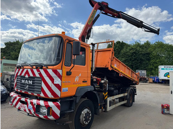Tovornjak prekucnik, Tovornjak z dvigalom MAN ME 18.250 4X4 **4X4-TIPPER+PALFINGER PK7501-BELGIAN TRUCK**: slika 2