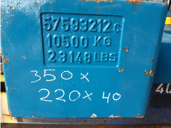 Protiutež za Gradbeni stroj Terex Terex explorer 5800 counterweight 10,5 ton: slika 5