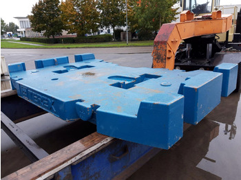 Protiutež za Gradbeni stroj Terex Terex explorer 5800 counterweight 10,5 ton: slika 2