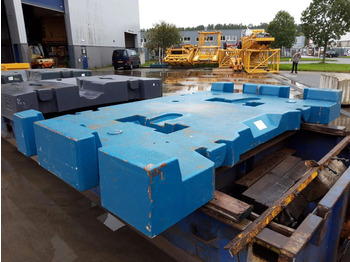 Protiutež za Gradbeni stroj Terex Terex explorer 5800 counterweight 10,5 ton: slika 3
