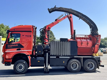 Lesni sekalnik, Tovornjak Mercedes-Benz ACTROS 6x4 DONAR 5810K ? Hack-LKW / Mobilhacker | TCS Umwelttechnik: slika 2