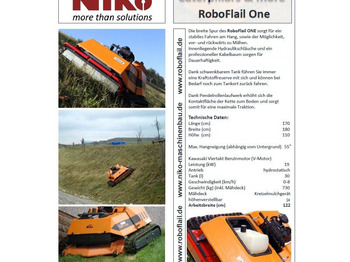Vrtna kosilnica KommTek/NIKO - RoboFlail ONE (700kg/122cm profi): slika 4
