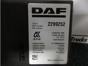 Električni sistem za Tovornjak DAF 2299252 CDS-4 REGELEENHEID DAF XF CF 480 EURO 6 MODEL 2021: slika 4