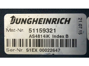 ECU za Oprema za rokovanje z materiali Jungheinrich 51159321 | Rij/hef regeling drive/lifting controller AS4814Ik Index: slika 4