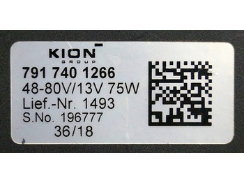 Električni sistem za Oprema za rokovanje z materiali Kion 7917401266 | Omvormer Power converter input 48-80V output 13V75W lief nr 14: slika 3