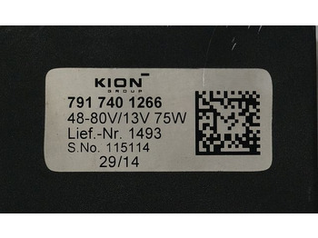 Električni sistem za Oprema za rokovanje z materiali Kion 7917401266 | Omvormer Power converter input 48-80V output 13V75W lief nr 14 Omvormer Power converter input 48-80V output 13V75W lief nr 1493 sn. 115114: slika 2