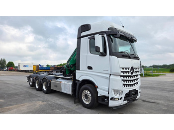 Kotalni prekucni tovornjak, Tovornjak z dvigalom Mercedes-Benz Arocs 3253 8X4*4 Fassi F295: slika 4