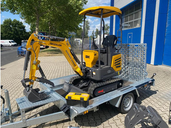 Mini bager Minibagger BK1250JSR + Tieflader + Zubehör *INKL.19% MWST*BERGER KRAUS*VERSTELLFAHRWERK* KUBOTA*SOFORT!*: slika 3