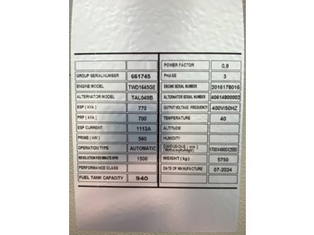 Volvo TWD1645GE - 770 kVA Generator - DPX-18885  lizing Volvo TWD1645GE - 770 kVA Generator - DPX-18885: slika 4